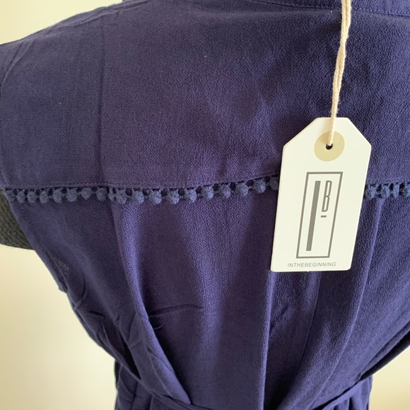 Hi-Low Tunic Top (Navy) - Picture 9 of 9